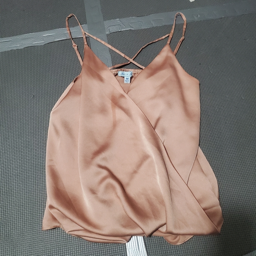 Satin tank top